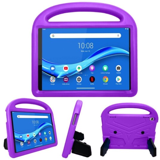 INCOVER Lenovo Tab M10 HD 10.1" (TB-X505F) / FHD 10.1" (TB-X605) Barnedeksel med Stativ - Lilla