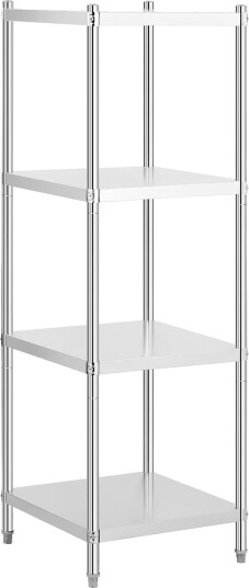 Royal Catering Oppbevaringshylle av rustfritt st?l - 60 x 60 x 180 cm (LxBxH) cm - Royal Catering - 200 kg RCER-6060