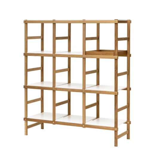 Design House Frame hylle h?y Eik-hvit