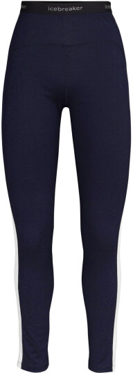 Icebreaker 200 Sonebula Leggings Dame Midnight Navy/Snow S Icebreaker 200 Sonebula Leggings Dame Midnight Navy/Snow S