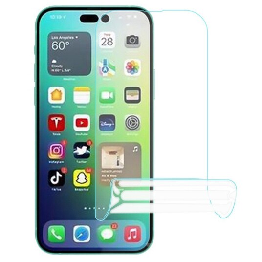 INCOVER iPhone 14 Pro Skjermbeskytter - Gjennomsiktig