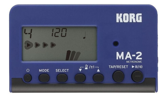 Korg Ma-2-Blbk Metronome Blå And Svart Korg Ma-2-Blbk Metronome Blå And Svart