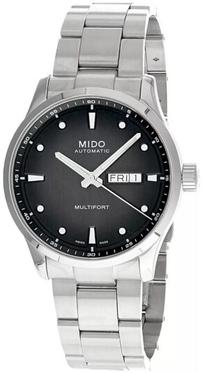 Mido Herreklokke M038.430.11.051.00 Multifort Sort/Stål Ø42 mm Mido Herreklokke M038.430.11.051.00 Multifort Sort/Stål Ø42 mm