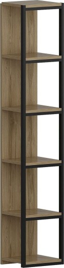 Hejde Bokhylle 34 cm - Brun/Svart