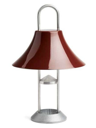 HAY Mousqueton Portable Bordlampe Iron Red HAY Mousqueton Portable Bordlampe Iron Red
