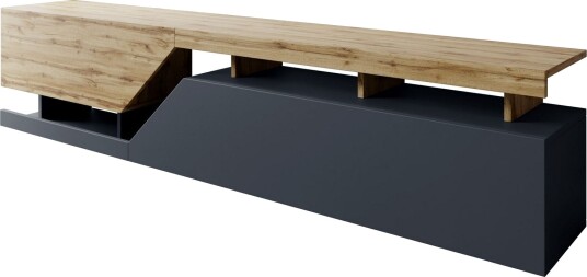 Ceelias TV-benk 200 cm - Antrasitt