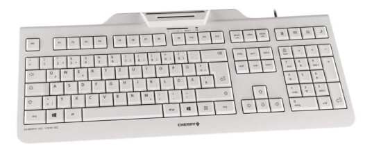 Cherry Kc 1000 Sc - Tastatur - Belgisk - Blekgrå