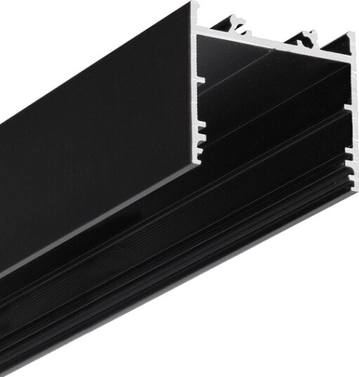 Topmet 2m aluprofil VARIO30 02 ACDE 9/TY   Sort anodisert påbygg LED skinne