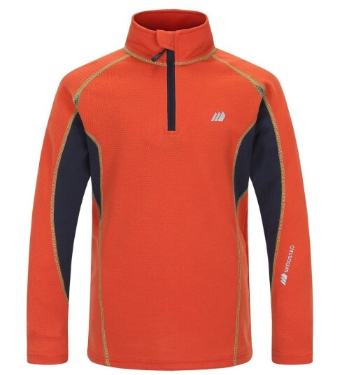 Skogstad  Sæterbakken Kids half zip Trøye Chilli   819 Chilli 10