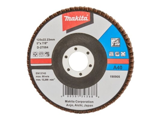 Makita Lamellplate D 27084 K40 For Tre/Metall/Plast 125mm Makita Lamellplate D 27084 K40 For Tre/Metall/Plast 125mm