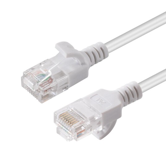 Microconnect U/utp Cat6a Slim 0.15m White