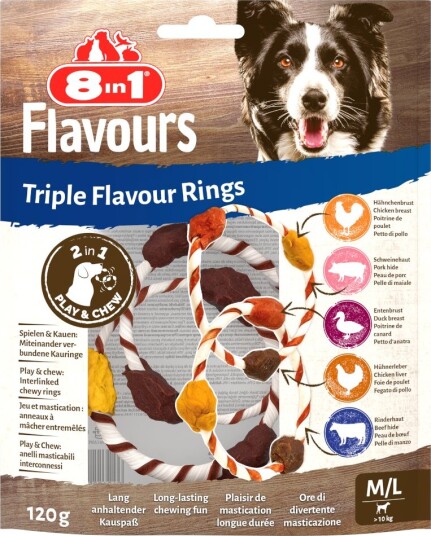 8in1 Triple Flavour Rings 4x120g 8in1 Triple Flavour Rings 4x120g