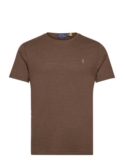 Polo Ralph Lauren Pima Polo Ssl Tsh Brown L