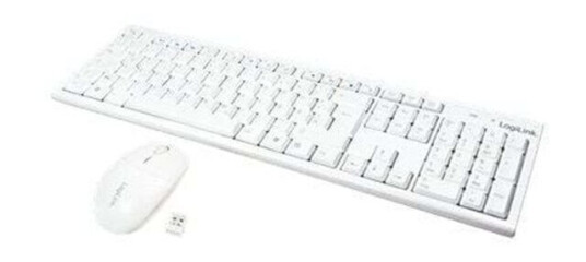 LogiLink Combo Set with Autolink - Tastatur & Mussett - Hvit LogiLink Combo Set with Autolink - Tastatur & Mussett - Hvit