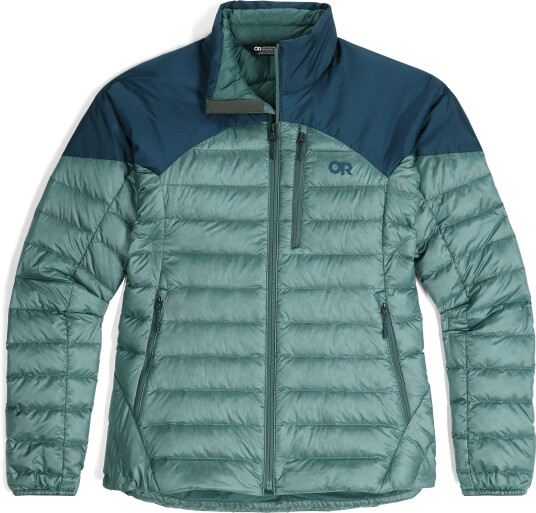 Outdoor Research Women's Helium Down Jacket Neptune/Harbor L