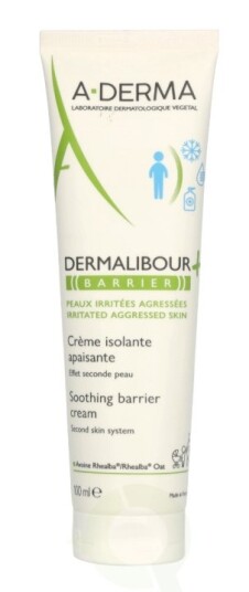 A-Derma Dermalibour+ Barrierkrem 100 ml - Beroligende og Gjenoppbyggende Ansiktskrem for Sensitiv Hud