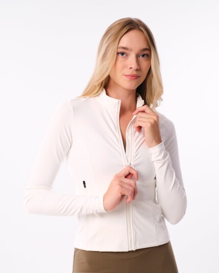 Bumpro Lively Zip Up Jacket White M