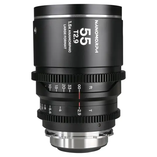 Laowa Nanomorph LF 55mm T2.9 1.5X Silver. Arri PL/Canon EF