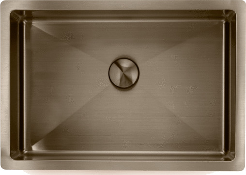 Lavabo Low servant, 49x34 cm, brunet messing