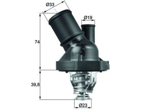 Termostat MAHLE ORIGINAL TI 200 90 Termostat MAHLE ORIGINAL TI 200 90