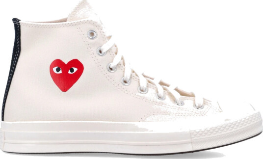 Comme des Garçons Play Herre Sko Hvit 44 EU,