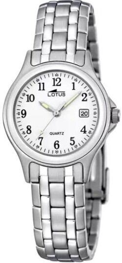 Lotus Dameklokke 15151/A Classic Hvit/Stål Ø28.2 mm
