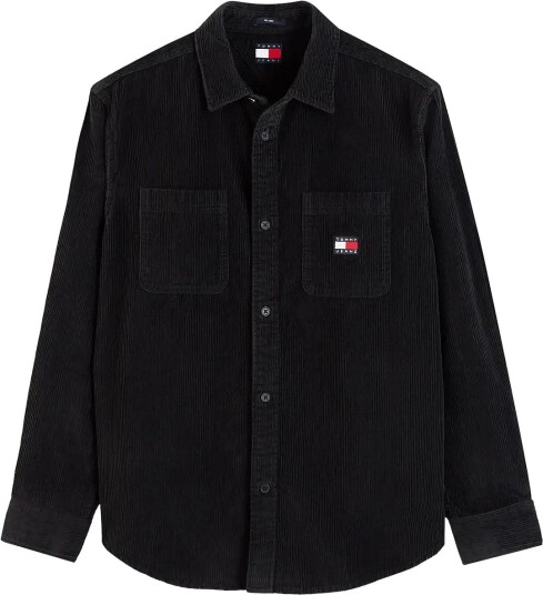 Tommy Jeans Tjm Rlx Corduroy Shirt Ext   Black   XL