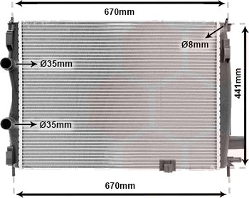 VAN WEZEL 13002287 Radiator motorkjøling VAN WEZEL 13002287 Radiator motorkjøling