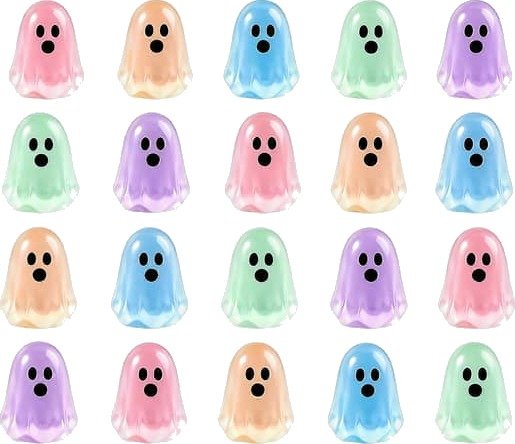 Halloween Lysende Mini Spøkelsesfigurer