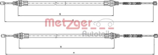 METZGER 10.9336 Tautrekk håndbremse
