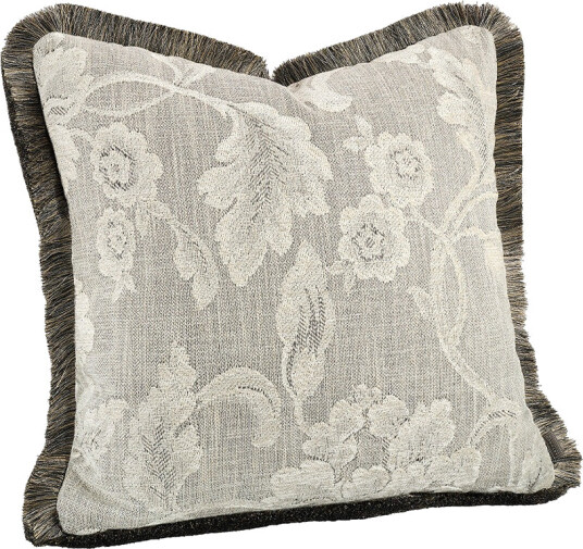 Artwood Serena Flower putetrekk med frynset kant 50x50 cm Oyster Artwood Serena Flower putetrekk med frynset kant 50x50 cm Oyster