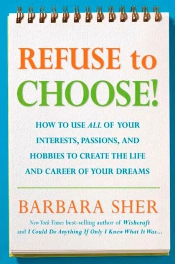 Refuse To Choose! Av Barbara Sher