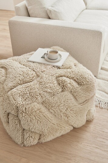 Ellos Home Puff Island 70x70 cm Beige Ellos Home Puff Island 70x70 cm Beige