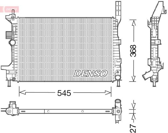 Radiator DENSO DRM10029 Radiator DENSO DRM10029