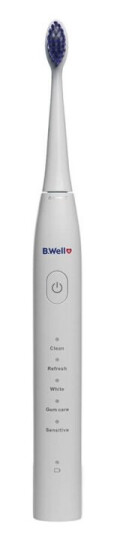 B.WELL Sonic Pro-850 Elektrisk Tannbørste med Sonisk Teknikk Hvit B.WELL Sonic Pro-850 Elektrisk Tannbørste med Sonisk Teknikk Hvit