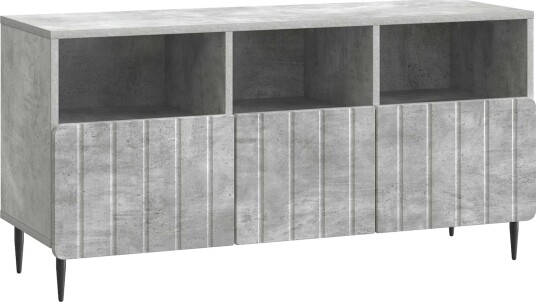 TV skap med skuff Betonggrå 102 x 34,5 x 50 cm Konstruert tre TV skap med skuff Betonggrå 102 x 34,5 x 50 cm Konstruert tre