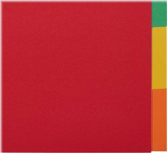 Esselte - Inndeler - 5 Deler - For A4 (210 X 297 Mm) - Med Fliker - Assorterte Farger