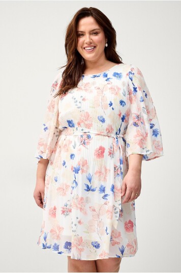 Zizzi - Kjole caCathrine 1/2 Blk Dress - Hvit