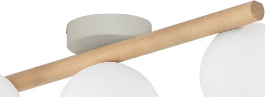 Estera wood taklampe 3 lys   Natur / Opal