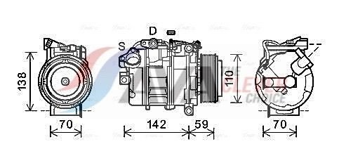 AC kompressor AVA Clever Choice BWAK418