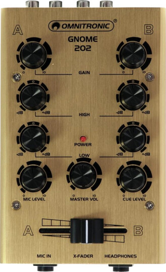Omnitronic Gnome-202 Mini Mixer Gull Omnitronic Gnome-202 Mini Mixer Gull