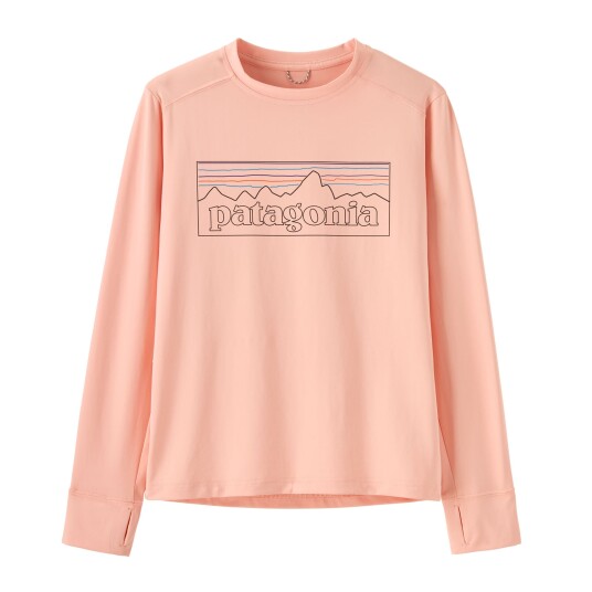 Patagonia Kids L/S Cap SW T shirt Sunsli Pink XS 5 6år