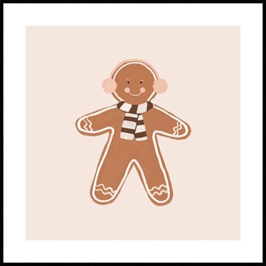Gingerbread Man II Plakat Plakat / 40x40cm