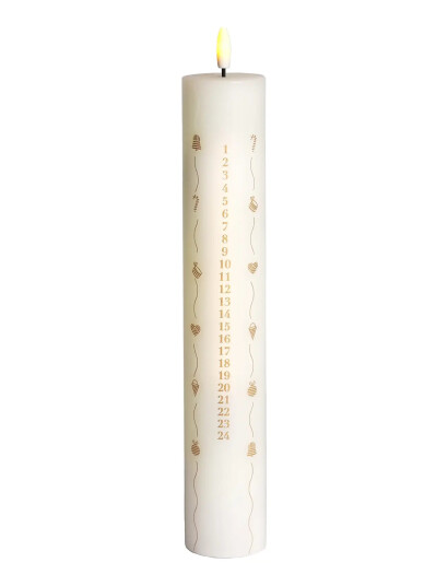 Sirius Home Sille Calendercandle Special Edition 2024 - White - ONE SIZE Sirius Home Sille Calendercandle Special Edition 2024 - White - ONE SIZE