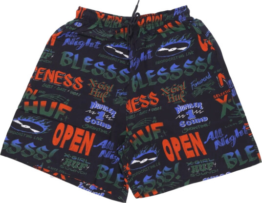 HUF Dame Shorts Flerfarget L,