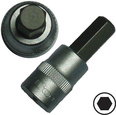 BATO Stifttopp kort 1/2" x 9mm. 6Kt.