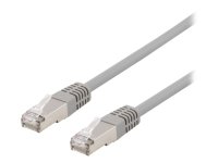 Deltaco 5m S/FTP Cat6 Koblingskabel RJ-45 Halogenfri Grå