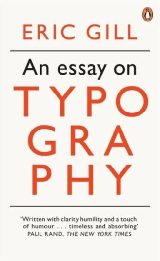 An Essay On Typography Av Eric Gill
