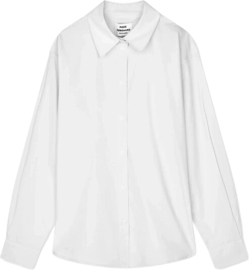Mads Nørgaard Peach Poplin Shelly Shirt White 34