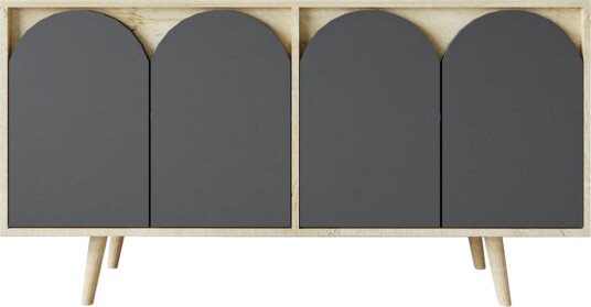 Venezia Konsollbord 150x150 cm - Brun/Antrasitt